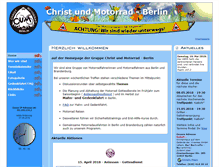 Tablet Screenshot of christ-und-motorrad.de